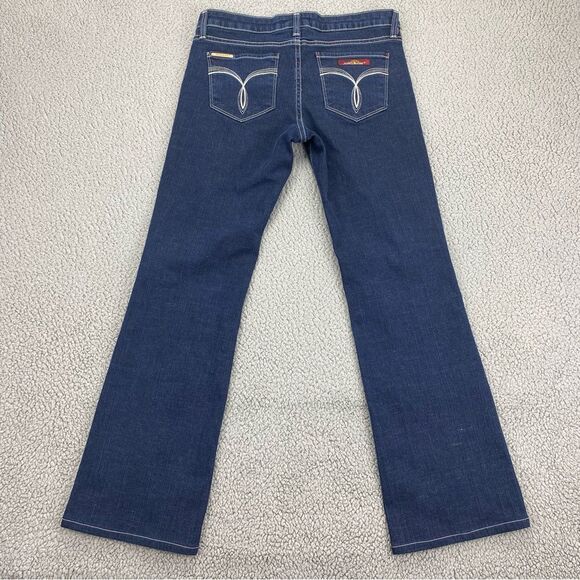 Jordache Women's Vintage Bootcut Dark Wash Jeans Made in USA  |   Size:  31 - Picture 4 of 15